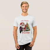 Preston Scottie Dog Xmas gepersonaliseerd T-shirt (Voorkant volledig)