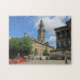 Preston stadscentrum. legpuzzel