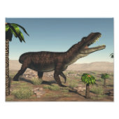 Prestosuchus dinosaur - 3D rendering Foto Afdruk (Voorkant)