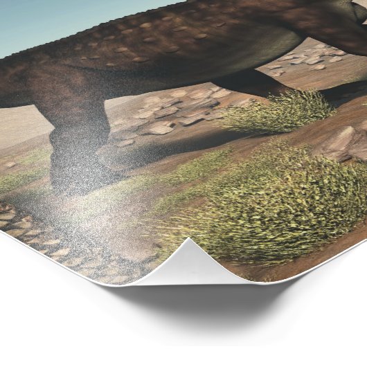 Prestosuchus dinosaur - 3D rendering Foto Afdruk (Hoek)