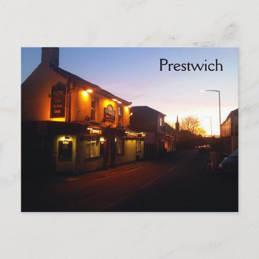 Prestwich Sunset Briefkaart (Voorkant)