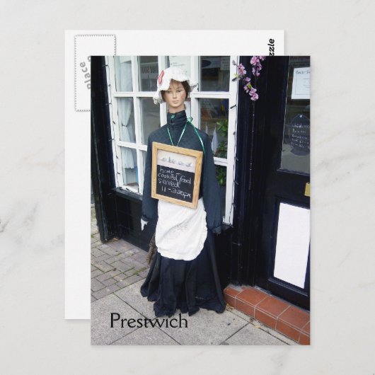Prestwich Tea Maid Briefkaart (Voorkant / Achterkant)