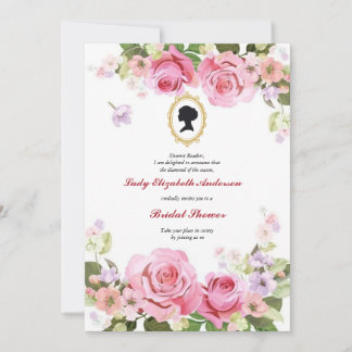 Presupuestación Red Rose Florals Bridgerton Bridal Kaart