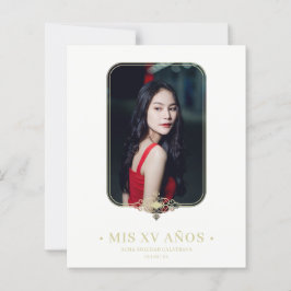 Presupuesto Mis XV Kant Vloeiend Gouden Foto Españ