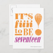 Pret 2 het 17-sinaasappel van B Briefkaart (Voorkant / Achterkant)