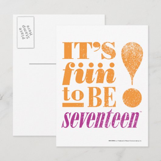 Pret 2 het 17-sinaasappel van B Briefkaart (Voorkant / Achterkant)