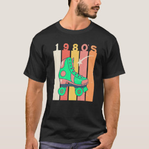 Pret 80s Roller Skates Derby Disco Retro Vintage P T-shirt