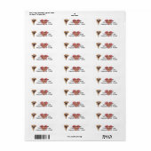 Pret adreslabel met gouden retriever etiket (Full Sheet)