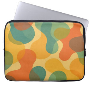 Pret Amorf Vorm Kunstpatroon uit de Retro Klassiek Laptop Sleeve