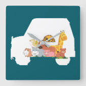 Pret auto vierkante klok (Voorkant)