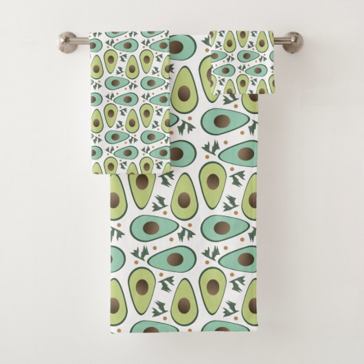 Pret Avocado Helft Groene Patroon Bad Handdoek (Insitu)
