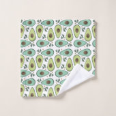 Pret Avocado Helft Groene Patroon Bad Handdoek (Wasdoekje)