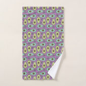Pret Avocado Helft Groene Patroon Bad Handdoek (Handdoek)