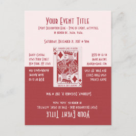 Pret Avond Feestje Uitnodiging Briefkaart