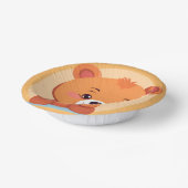 Pret Bear Face safari Wild jungle Verjaardagsfeest Papieren Kommen (Gebogen)