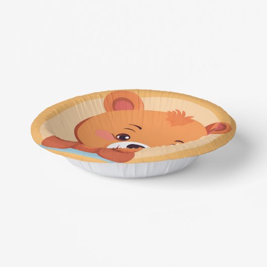 Pret Bear Face safari Wild jungle Verjaardagsfeest Papieren Kommen (Gebogen)