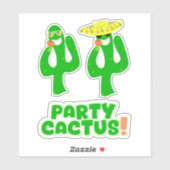 Pret Cactus Set Stickers Leuk Feestje (Vel)