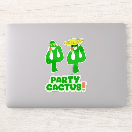 Pret Cactus Set Stickers Leuk Feestje (Computer)