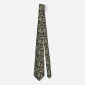 Pret camo – Woodland groene camouflage Stropdas (Voorkant)