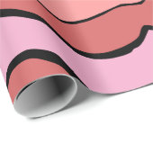 Pret-cartoon open mond en lippen cadeaupapier (Rol Hoek)