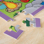 Pret-cartoons kamperen legpuzzel (Zijkant)