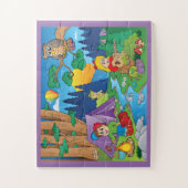 Pret-cartoons kamperen legpuzzel (Verticaal)