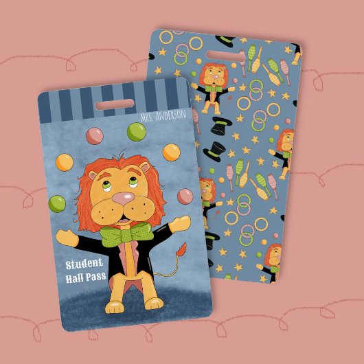 Pret Circus Jonglerende Leeuw Student Hal Pas Badg Badge