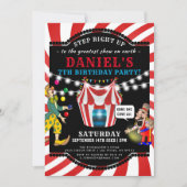 Pret Circus Kinderen | Kermis Verjaardag Kaart (Voorkant)