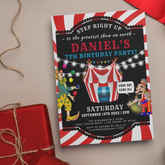 Pret Circus Kinderen | Kermis Verjaardag Kaart