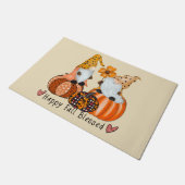 Pret Cute Gelukkig Herfst Gezegende Kabouters Deur Deurmat (Schuin)