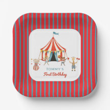 Pret Dieren Circus Tent Eerste Verjaardag