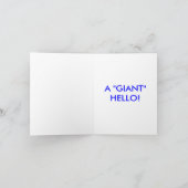 PRET! EEN REUZEHALLO! ~ DE REUS VAN HET CIRCUS! KAART (Binnen)