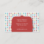 Pret en Capricieuze Polk een Visitekaartje van de (Achterkant)