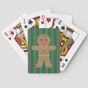 Pret en Fantasie Kerst Gingerbread Man Pokerkaarten
