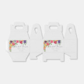 Pret en heldere tulpen en groen bruidsdouche bedankdoosjes (Uitgevouwen)