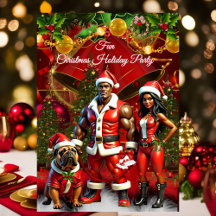Pret Ethnische Kerstvakantie Rode Koppel Hond