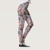 Pret-feëen Collage Fantasie Kunst Leggings (Rechts)