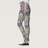 Pret-feëen Collage Fantasie Kunst Leggings (Links)