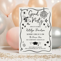 Pret-feestje met handgetekende Doodle Grad