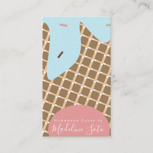 Pret Fun Frosting Drip Cake Bakkerij Wafelmotief Visitekaartje