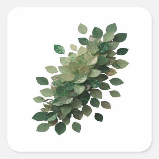 Pret Fun Groene GROENE BLADEREN Sticker (Voorkant)