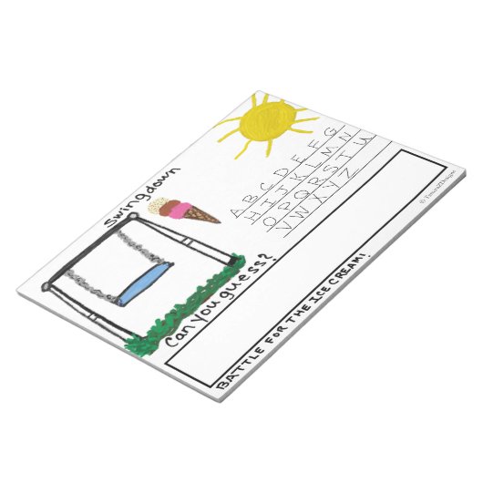 Pret Fun Kinderen Swingdown Woordspel Groot Notitieblok (Schuin)