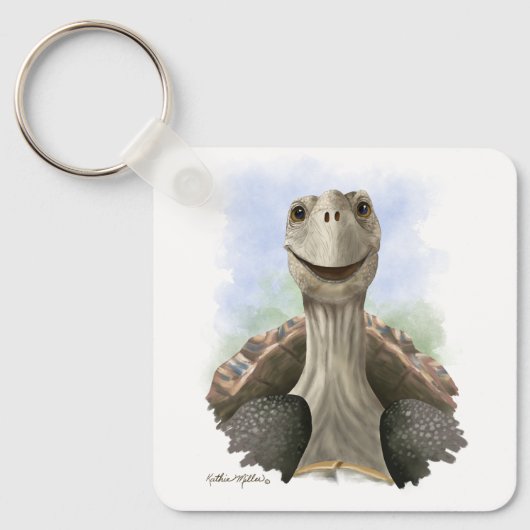 Pret Fun Schildpad Cartoon Sleutelhanger (Voorkant)