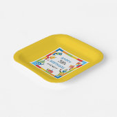 Pret Fun Silly Robots Verjaardag Papieren Bord Gee (Gebogen)