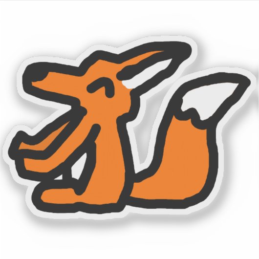 Pret Fun Tekening Sticker (Voorkant)