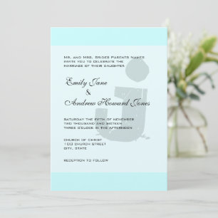 Pret & Funky Monogram op Elegant Zilver Metaalglan Kaart
