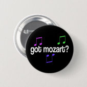 Pret Geworden Mozart Ronde Button 5,7 Cm (Voorkant /achterkant)