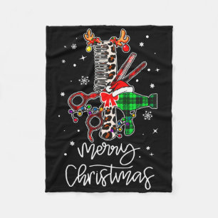 Pret Haarstylist Kerstmis Kapsalon Fleece Deken