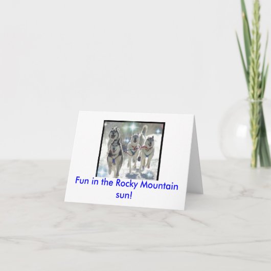 Pret in de Rotsachtige zon van de Berg! Kaart (Voorkant)