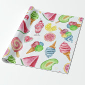 pret in de zon cadeaupapier (Uitgerold)